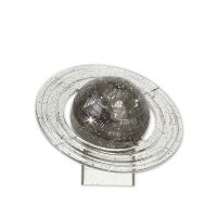 3D土星星球水晶拼接拼图 DIY立体自装塑料水晶益智创意玩具积木 灰色 一个装