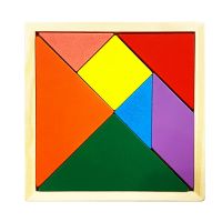 七巧板益智力拼图小学生用教具一二年级教学套装男孩女孩积木玩具 单片小七巧板