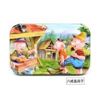 铁盒60片男孩女孩木质儿童拼图宝宝益智玩具汪汪队小猪佩奇KT猫 八戒盖房子