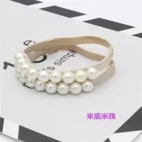 珍珠扣松紧束鞋带女鞋带防掉高跟鞋不跟脚绑鞋带防掉穿戴方便免绑 米底米珠