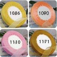 雪纱纺丝带线夏季丝带透气钩帽子线diy夏凉帽丝带段彩色带批发 此项4款颜色后联系客服备注颜色 儿童帽子用量[5盘丝带