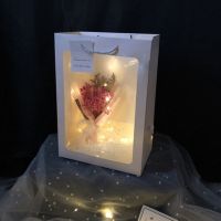 生日礼物送给女生小仙女朋友礼物闺蜜精致少女儿童小朋友礼物小熊 灯+满天星花束+橱窗袋