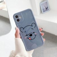 简约苹果7plus手机壳iPhone6splus直边x/11/12情侣xr全包镜头8/xs 雾霾蓝相框[线条熊] 苹果s