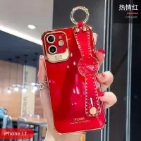 苹果11手机壳11Pro气囊防摔奢华腕带女款iPhone11promax保护套潮 苹果11[6.1寸] [典雅白]普通气