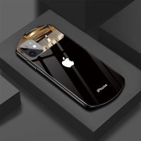 新款苹果11化妆镜手机壳12/xsmax男女xr/x椭圆形6sp/7p/8plus全包 【镜子】椭圆形008新黑色 苹果