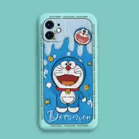 苹果12手机壳iPhone11pro max保护套xs xr硅胶6plus7 8se5s机器猫 薄荷蓝-机器猫 (苹果1