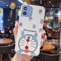 哆啦a梦苹果12手机壳11promax防摔iPhone7/8plus皮纹6/6s软xr/xs 四角防摔小羊皮软壳[多个多