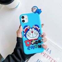 叮当猫苹果12手机壳iPhone6s/6plus卡通8p/7plus女xs/xr/11promax [侧]3只叮当猫+侧