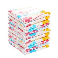 真空压缩袋装被子衣服棉被行李收纳袋学生宿舍旅行箱整理袋子衣物 [三色花款]2个装50*70 手泵套餐