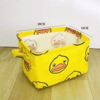 扛把子收纳盒大容量衣服被子收纳袋收纳箱大号家用布艺收纳神器 4L小方盒3个颜色随机 50*40*50