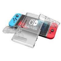 任天堂switch保护壳 软壳ns透明套分体TPU硅胶软壳收纳包钢化膜 switch透明软壳