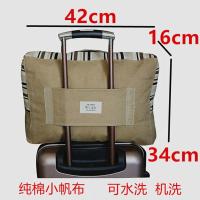 装衣服的袋子防尘可机洗被子收纳整理袋家用大号打包袋布艺行李袋 条纹可套拉杆箱 小号45*40*20cm