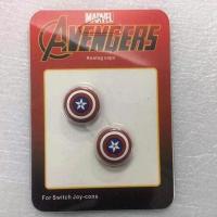 任天堂switch NS lite摇杆帽左右手柄保护帽软套皮卡丘按键帽配件 美国队长左右手柄帽 2个装