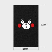 电动摩托脚车踩垫脚垫踏板脚踏通用电瓶车雅迪爱玛M6王Q5M2脚垫 黑色-可爱熊(30X50)通用款