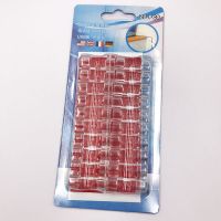 [买两份送一份]20个装自粘电线理线器夹线卡子数据线固线夹扣子 小号透明20个装[1份胶片]