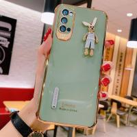 OPPOReno5K手机壳卡通兔公仔reno5k镜头全包防摔电镀软壳5G个性女 牛油果 oppo Reno5 K