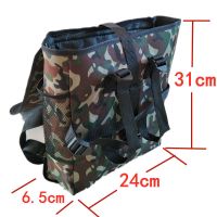 12v蓄电瓶背包4080ah100ah140ah干锂电池背包专用双肩包加厚防水 迷彩高31x侧宽6.5x长24cm