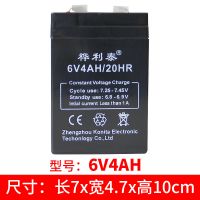 6V4.5AH童车蓄电池儿童车电动瓢虫摩托车6伏电瓶电子秤台称电池 桦利泰6V4+免焊接线