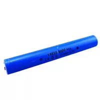 强光手电筒专用18650并联锂电池组加长大容量3.7v 可充电连体电池 1节18650并联锂电池组