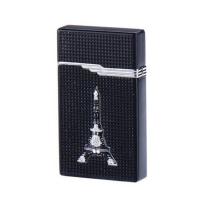 创意真手表腕表充气打火机防风电子石英表芯明火电子打火男女礼物[7月31日发完] 闪光黑色铁塔[不带表] 单只