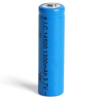 14500锂电池3.7V大容量强光手电筒5号电池可充电池七7无线鼠线 一节14500型号电池