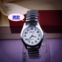 数字夜光老人手表老年人手老人表送妈妈长辈生日礼物老年手表男款 男银白面送盒子