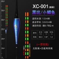 芦苇电子漂夜光鱼漂无影日夜两用尾高灵敏长行程远投浮漂鲫鲤鱼标 渔夫人XC-001 (纳米材质) 一支漂+一支日夜用尾+两