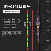 夜光漂鱼漂高灵敏水无影超亮咬钩变色纳米电子漂醒目夜钓鲫鱼漂 [BY01]吃铅约1.0 [单支变色漂]日夜两用13目