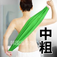 拉背巾搓背巾长条搓澡巾特粗砂双面强力植物纤维擦后背去泥下灰 250D粗砂搓背巾-绿色