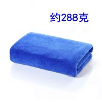 擦车巾洗车大毛巾加厚吸水不掉毛车用大号擦车抹布不留痕汽车用品 蓝色 60+1.6米 中厚