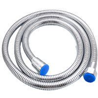 花洒软管铜帽不锈钢淋雨淋浴喷头水管热水器配件全套通用 1.5米加密管(锌合金帽)