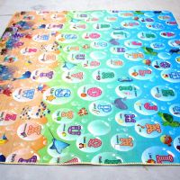 爬爬垫加厚防潮垫地板垫爬行垫可折叠家用睡垫婴儿打地铺床上户外 双面加厚1cm（同行虚标2cm 0.9米*1.4米