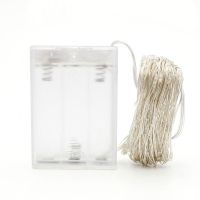 [太阳能]小彩灯铜线led灯串灯饰户外遥控彩灯8种闪烁宿舍装修 [电池]铜线灯串 [黄光]-3米30灯珠