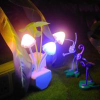 插电小夜灯渐变色创意花型LED感应光控灯楼道可用灯光柔和 光控款荷叶