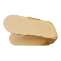 鞋子收纳神器鞋柜收纳鞋架双层可调节塑料一体式鞋托宿舍省空间 黄色 5个装[单人装]