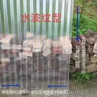 透明瓦片塑料屋顶树脂石棉楞板彩钢瓦frp纤维加厚雨棚亮瓦采光瓦 0.3米长度一张瓦 1mm厚度
