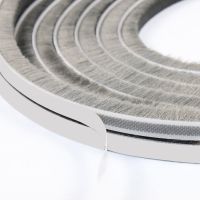 铝合金窗户密封条玻璃推拉门缝门窗缝隙隔音防风保暖门底毛条自粘 3M背胶(深灰色)10米 5*6买二送5m