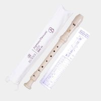 巴洛克式英式竖笛8孔竖笛八孔学生高音牧童笛子乐器b调c调 高音奶白色8孔