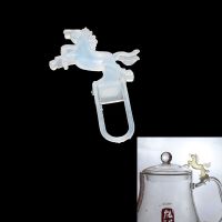 茶壶茶杯玻璃盖子配件杯盖 水杯花茶壶盖子注水盖 养生壶盖漏斗盖 奔马扣