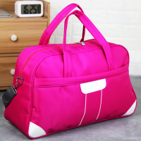 男手提旅行包超大容量商务出差女防水行李包斜跨韩版行李袋旅游包 玫红 小