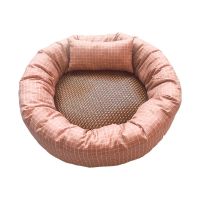 夏季猫窝狗窝四季通用宠物睡垫小中大型犬泰迪法斗比熊窝垫配凉席 滕竹凉席(无窝送玩具) S(适合刚出生的幼犬幼猫)