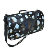 呗町森宠物旅行包猫狗兔子外出包狗包猫包泰迪贵宾小型犬狗狗背包 黑色 卡通拎包小号5斤内