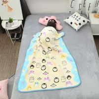 法兰绒儿童毛毯幼儿被春夏季毛毯子新生儿绒毛毯宝宝盖毯柔软贴身 小企鹅 100X110