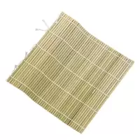 [双线更牢固]青皮寿司卷双线竹席子竹制工具紫菜包饭卷饭团磨具 青皮正方形[14*14cm]