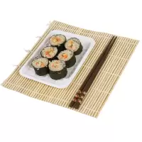 新疆寿司卷帘专业手工DIY紫菜包饭竹帘子不沾材料烘焙工具 卷帘1个 24x24cm
