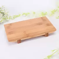 促销竹寿司板长方寿司盛台料理刺身盛器竹制板料理日式竹餐具 碳化寿司台小21x12高3厘米