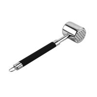 304不锈钢打肉神器实心肉锤松肉锤牛肉锤牛排锤子敲肉锤双面敲肉 304不锈钢实心肉锤(1把)