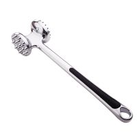 德国敲肉锤牛排猪肉锤松肉家用嫩肉泥锤厨房扎眼打孔捶断筋双面打 锌合金牛排锤