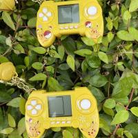 [热卖]掌上游戏机儿童休闲益智玩具创意个性挂件钥匙扣包挂饰 比卡丘游戏机黄 1.5*7.2*5.0cm