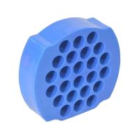 机房理线板 机房综合布线工具 排线器 理线神器 梳线器24/48孔 8mm*24孔-蓝色